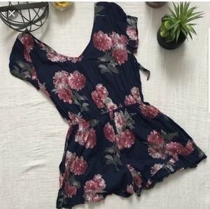 Floral Print Romper